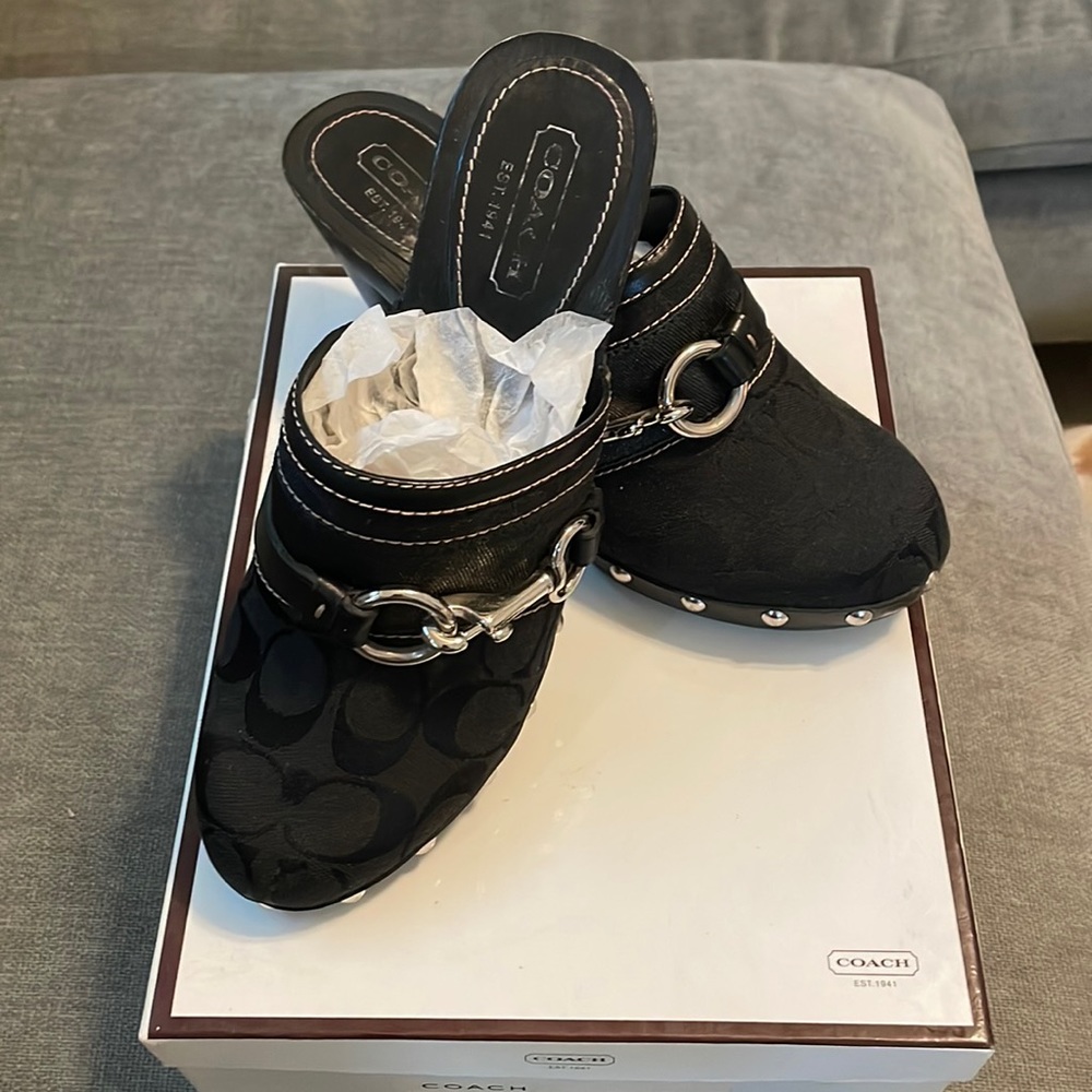 SOLD Authentic Coach Mules